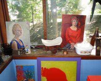 Misc. Artwork and glassware