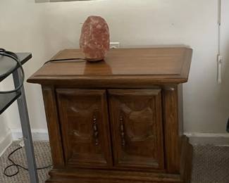 vintage solid wood nightstands