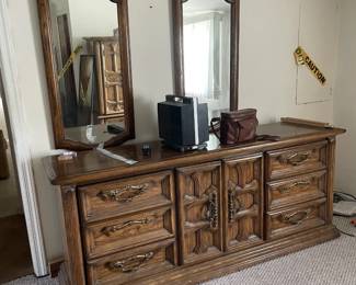 Vintage solid wood bedroom
