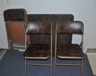 Card Table and Chairs 