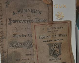 Paperwork From Wheeler Wilson Sewing Machine 