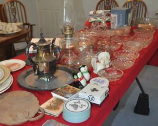 Smalls, Oil Lamp, Silverplate and More 