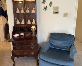Secretary Desk with Display Hutch full of birthday Josef Originals girls