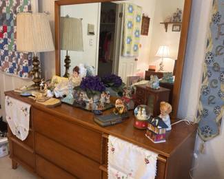 Mirrored matching MCM dresser