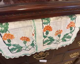 Lots of lovely hand embroidered linens
