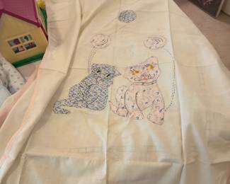 Vintage baby blanket toppers