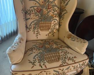 Stunning Chainstitch Wingback Chair