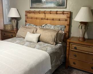 Everything pictured here needs to go. There is also a tal chest and large dresser with mirror.
