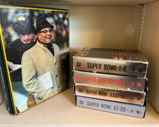 Superbowl I-XL CD set $17 Lombardy on football- 2 hardbook set $15
