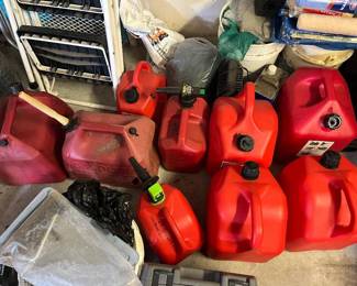 We can only assume he liked to have a gas can every 20 feet!