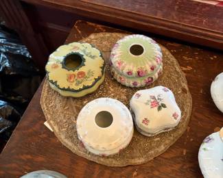 Misc Victorian dresser items each priced separately 