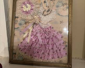 Beautiful Victorian art piece with beautiful vivid colors 