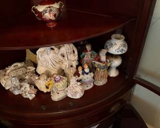 Misc group of decorator items, most Victorian with each item princes separately 