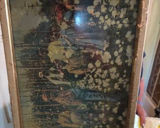Cotton picking print TV