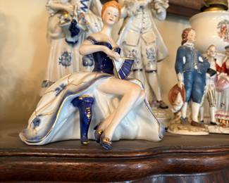 Misc Victorian hand painted item each priced separately 