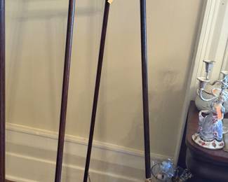Victorian standing ball and stick easel 