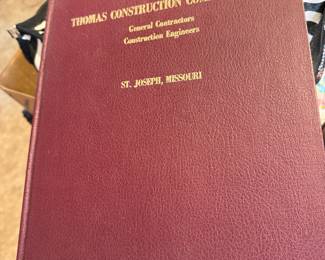 THOMAS CONSTRUCTION, BOOK, ST. JOSEPH