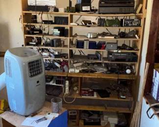 Lot #33 Vintage Electronics Lot EchoStar Satellite Receivers VCR Aiwa Sylvania Houston Tracker