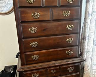 EARLY SALE. HIGHBOY CHEST OF DRAWERS. $250.