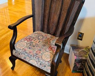 Cane back Chair w/ Cushion