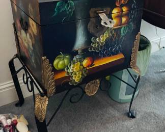 Floral Painted Standing Box