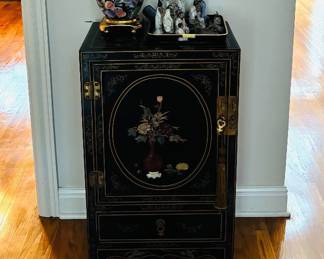 Black Lacquer Chinese Cabinet