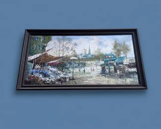 Caroline Burnett Paris Street Scene Oil Painting second image