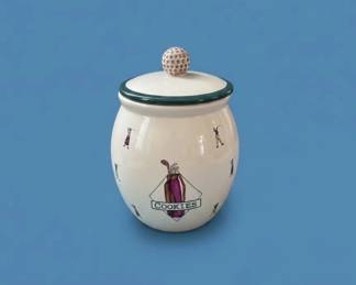 GolfThemed Ceramic Cookie Jar second image