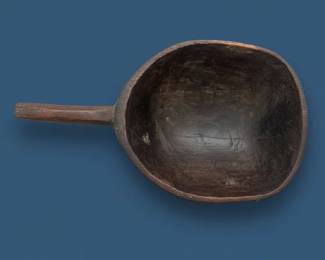 Antique HandCarved Wooden Ladle or Scoop second image