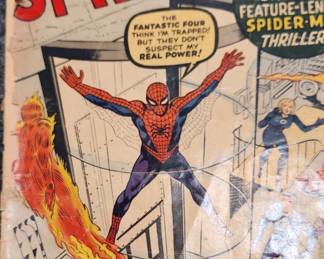 Amazing Spiderman 1 in a 0.5 poor condition is available front and rear cover is detached from the book and a panel has been cut out and interrupts the story