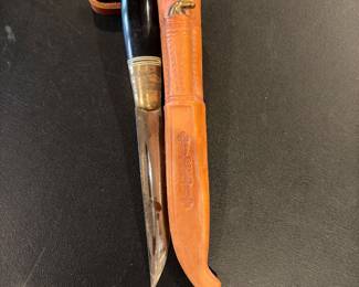 1930's Vintage Ebonite Horsehead Puukko knife 