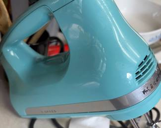 Retro Blue Kitchenaide mixer