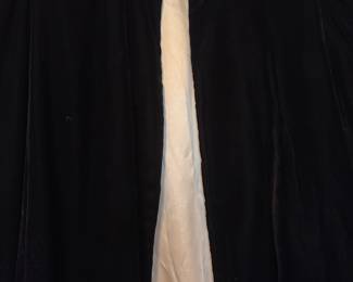Lovely formal Cape with rhinestone accent closure pin 
