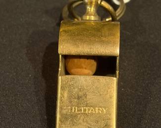 Brass Military Whistle 