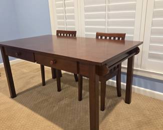 Pottery Barn Kids Carolina Craft Table with two chairs