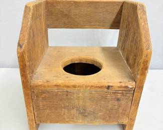 Wooden Child's Potty Chair