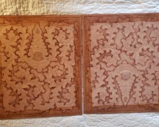 Hand-Tooled Leather Panels