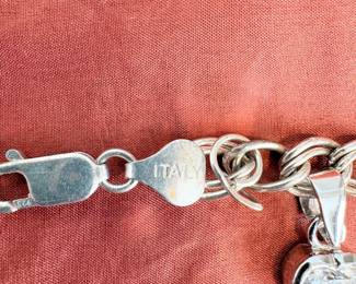 Italian Sterling Silver/CZ Bracelet