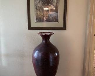Large handmade Vase Signed