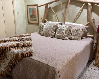 Handmade one of a kind king bed