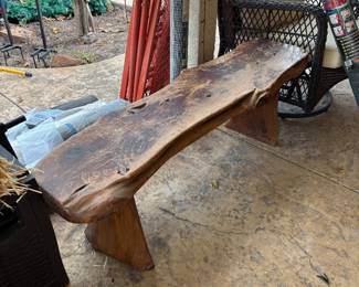 Raw edge bench