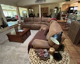 Beautiful large reclining sectional