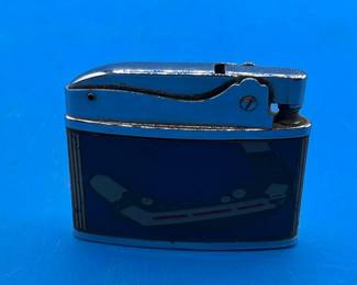 Vintage Ronson Adonis Lighter - Enamel with Graphic Motif