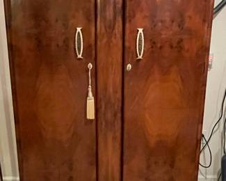 Art Deco Burr Walnut Wardrobe