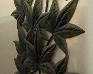 Metal Maple Leaf Wall Sculpture