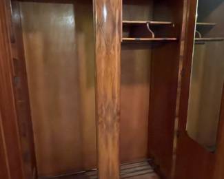 Art Deco Burr Walnut Wardrobe