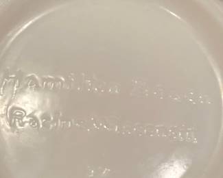Pyrex Hamilton Beach Ribbed Milk Glass Mixing Bowls
