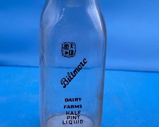 Biltmore Dairy Farms Half-Pint Milk Bottle