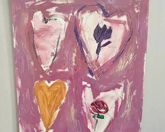 Hearts Flowers Gallery Painting