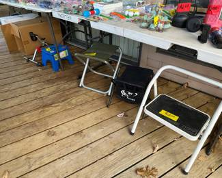 Metal Step, Tent Seat,